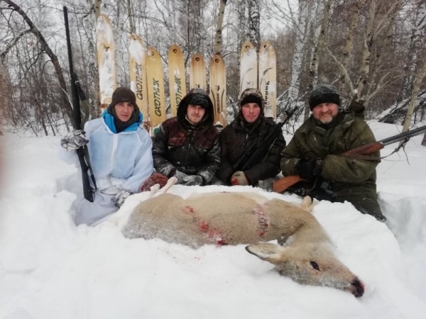 С друзьями за косулей С друзьями за косулей