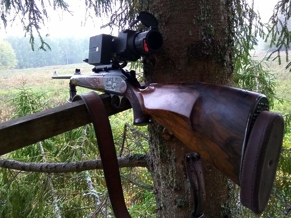 С карабином и вабой