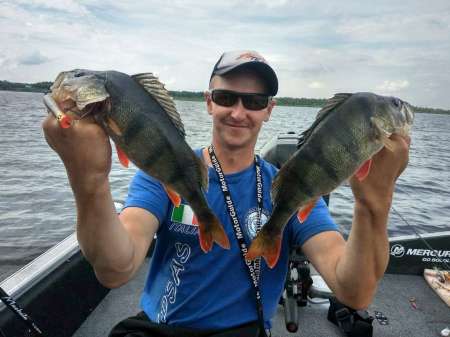 Трофейные окуни на поппер